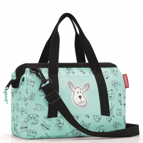 Сумка детская allrounder xs cats and dogs mint, Reisenthel