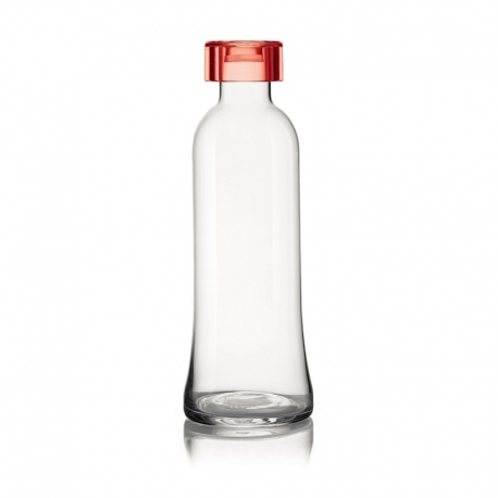 Бутылка для воды стеклянная 1 л красная, Guzzini