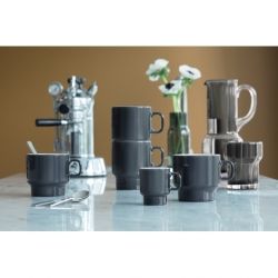 Набор из 2 чашек для флэт-уайт кофе Utility 280 мл серый, LSA International