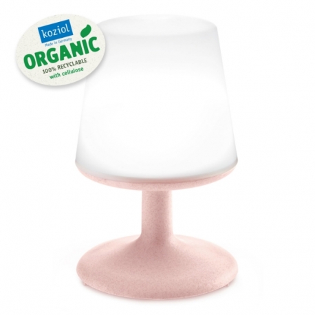Лампа настольная light to go organic розовая, Koziol