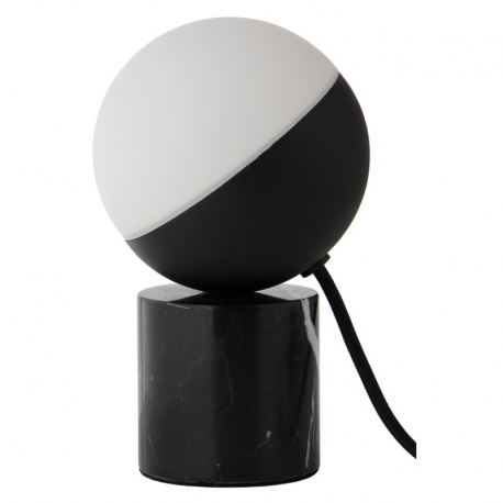 Лампа настольная fabian mini, мрамор, черное матовое основание, Frandsen