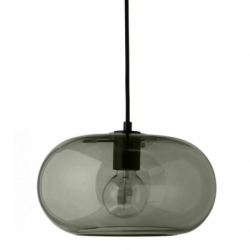 Лампа подвесная kobe, зеленое дымчатое стекло, черный цоколь, Frandsen