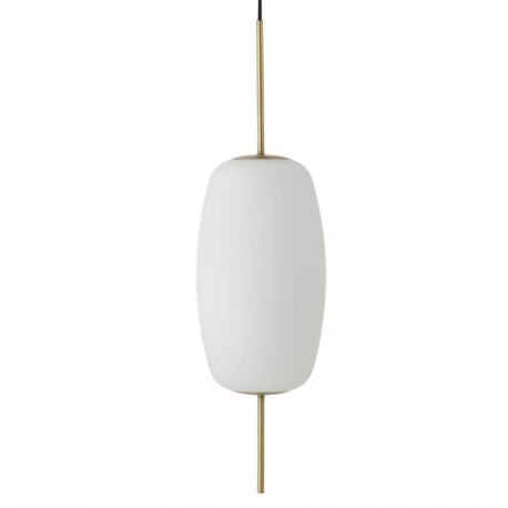 Лампа подвесная Silk D22 см белое опаловое стекло, Frandsen