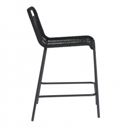 Полубарный стул Glenville 88 см черный, La Forma (ex Julia Grup)