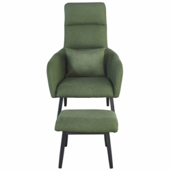 Кресло с подставкой для ног и подушкой Berg Bridjet зеленое