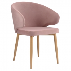 Кресло Berg Cecilia пудрово-розовое