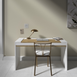 Рабочий стол Mass 160 см белый, BraginDesign