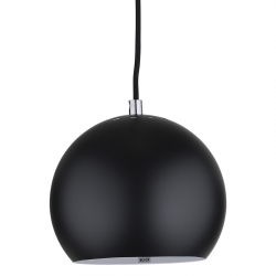 Лампа подвесная Ball черная матовая, черный шнур, Frandsen