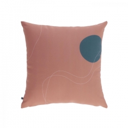 Чехол для подушки Abish с геометрическими фигурами коричневый 45 x 45 см