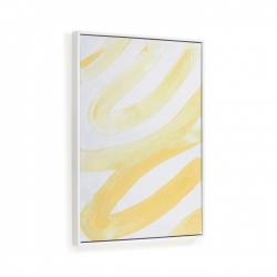 Картина Lien в бело-желтом цвете 50 x 70 см, La Forma