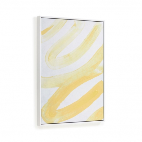 Картина Lien в бело-желтом цвете 50 x 70 см, La Forma