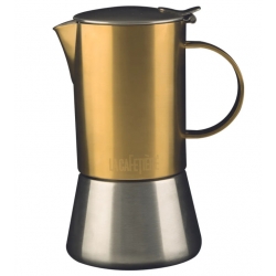 La Cafetiere Edited 4 Cup Stainless Steel Stovetop Brushed Gold