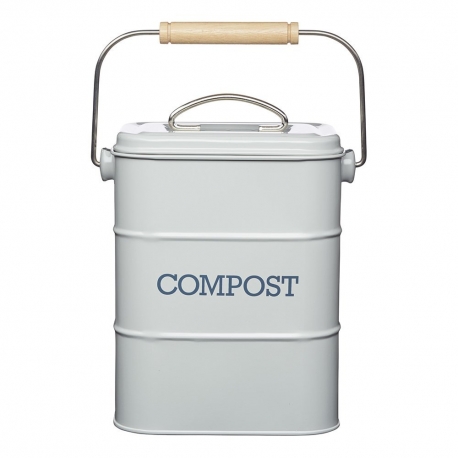 LN COMPOST BIN 3 LITRE STEEL GREY