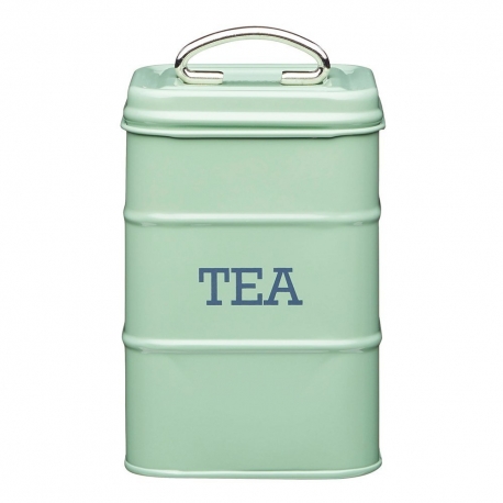 LN TEA CANISTER 11X17CM GREEN