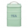 LN TEA CANISTER 11X17CM GREEN