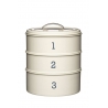 LN CAKE STORAGE TIN 22X27CM CREAM
