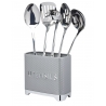 KitchenCraft Lovello Textured Utensil Store, Shadow Grey, 20x10x18cm, Gift Tagged