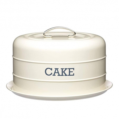 LN CAKE STORAGE TIN 28X18CM CREAM