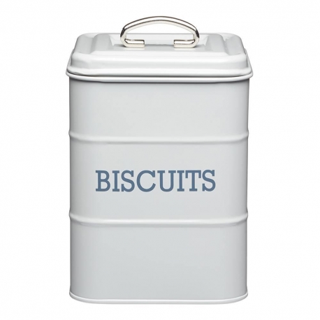 LN BISCUIT STORAGE TIN 14X19CM GREY