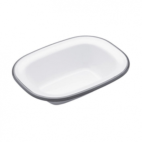 LN OBLONG PIE DISH 16CM ENAMEL