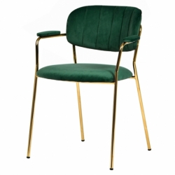 Кресло eirill, велюр, темно-зеленое