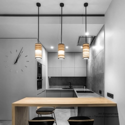 Дизайнерский подвесной светильник Jupiter Spot (Оливковый ясень, ДxШxВ: 10x10x20 cм)