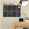Интерьерная наклейка для записей Календарь Week