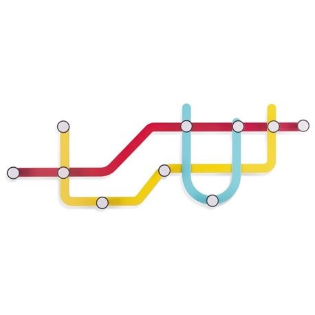 Вешалка Umbra Subway разноцветная