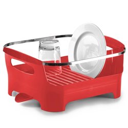 Сушилка для посуды basin красная