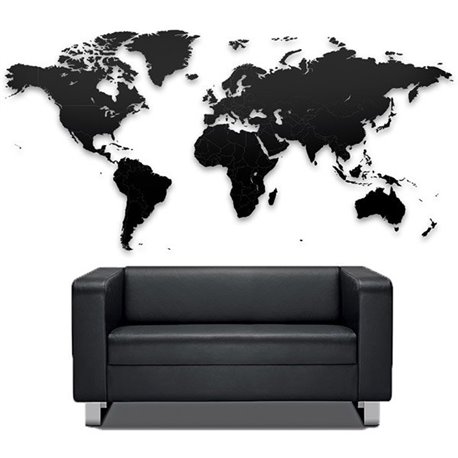 Пазл Mimi «Карта мира» черная 100х60 см