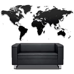Пазл Mimi «Карта мира» черная 150х90 см