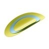 Набор из 3х стальных блюд ellipse (бирюзовый & желтый)