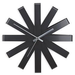 Часы настенные Ribbon черные, Umbra