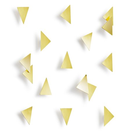 Декор для стен Confetti Triangles латунь