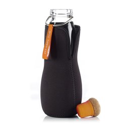 Эко-бутылка eau good glass с фильтром оранжевая, Black+Blum