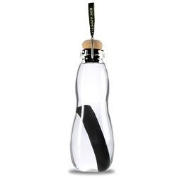 Эко-бутылка eau good glass с фильтром черная