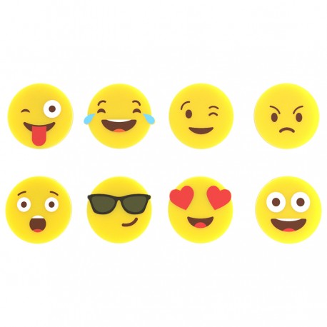 Набор маркеров для стаканов Emoji 8 шт.