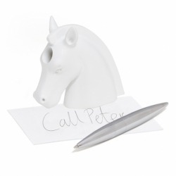 Пресс-папье и держатель для ручек Unicorn белый, Balvi