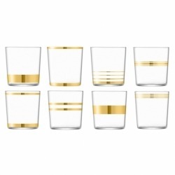 Набор из 8 стаканов с золотым декором Deco 390 мл, LSA