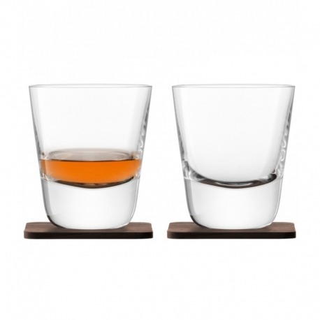 Набор из 2 стаканов Arran whisky с деревянными подставками 250 мл, LSA