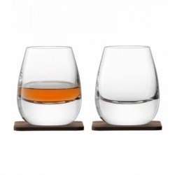 Набор из 2 стаканов Islay whisky с деревянными подставками 250 мл, LSA