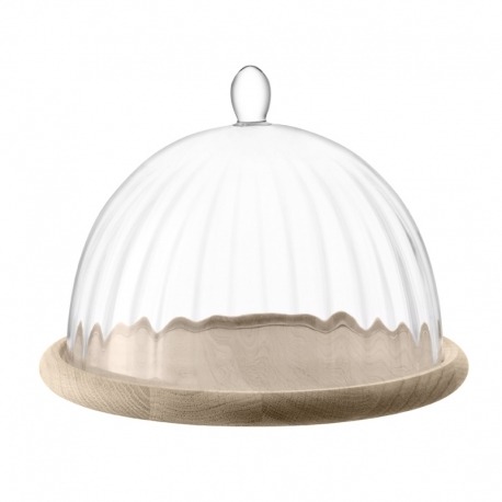 Блюдо со стеклянным куполом Aurelia d25 см, LSA