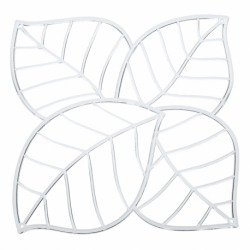 Набор из 4 декоративных элементов leaf, прозрачный, Koziol