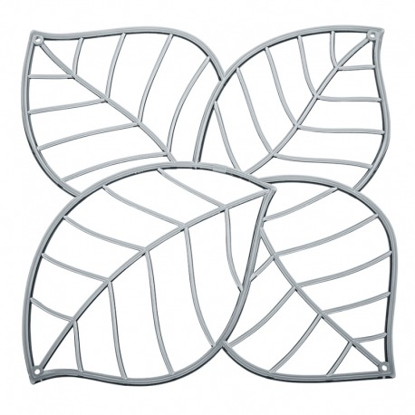 Набор из 4 декоративных элементов leaf, серый, Koziol