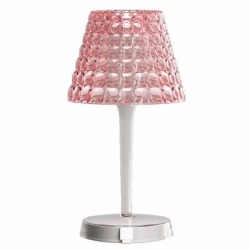 Настольный беспроводной светильник tiffany розовый, Guzzini