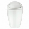 Корзина для мусора с крышкой Del M белая
