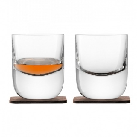 Набор из 2 стаканов Renfrew Whisky с деревянными подставками 270 мл, LSA