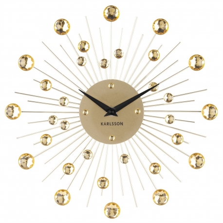 Настенные часы Karlsson Sunburst crystal gold