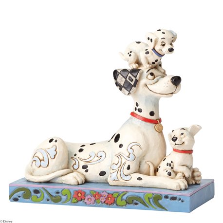 Фигурка Любимые щенки / Puppy Love (Pongo With Penny & Rolly Figurine) 