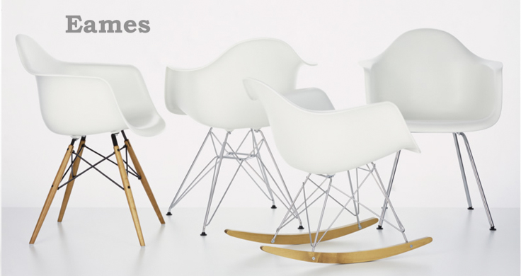 Пластиковые дизайнерские стулья Eames